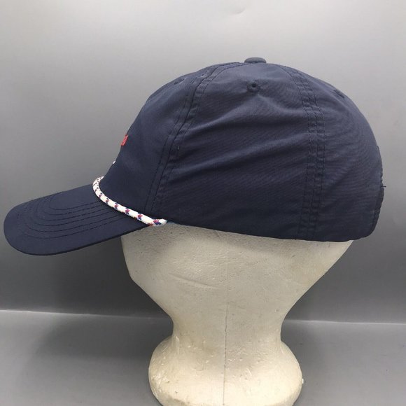 Chubbies Nylon Strapback Hat Cap Rope Brim Blue Adjustable Men Vacation Preppy - Picture 2 of 6